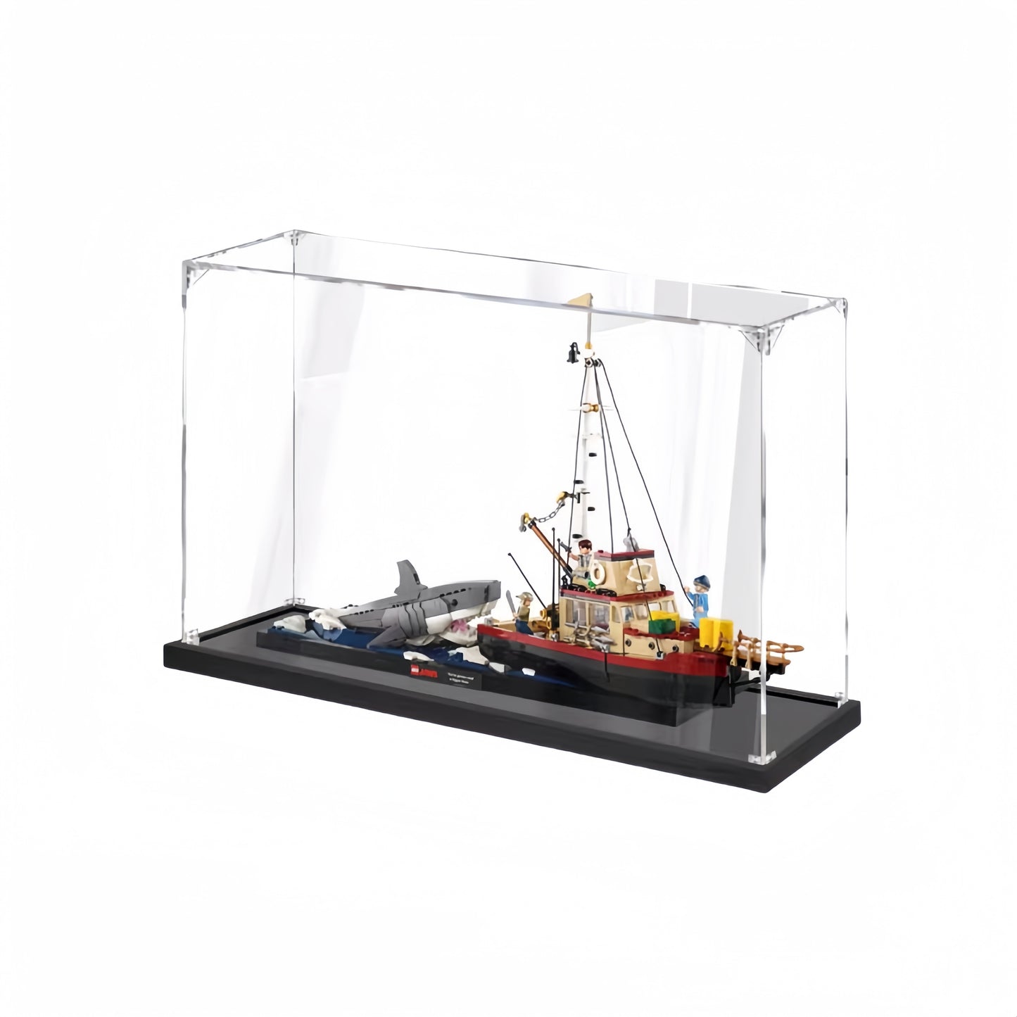 Acrylic Display Case for LEGO Jaws 21350 – 55 x 20 x 35 cm
