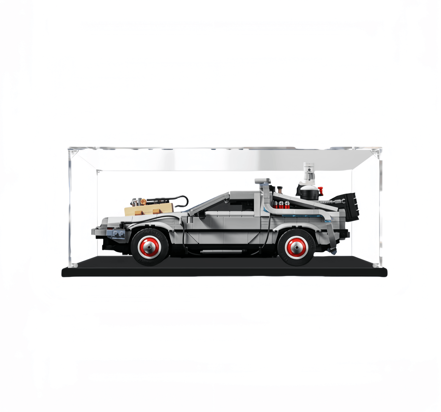 Acrylic Display Case for LEGO Back to the Future Time Machine 10300 – 38 x 20 x 15 cm