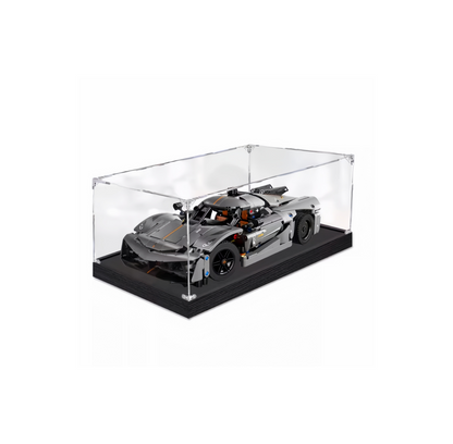 Acrylic Display Case for LEGO® Koenigsegg Jesko Absolut Hypercar Grey 42173/White 42184