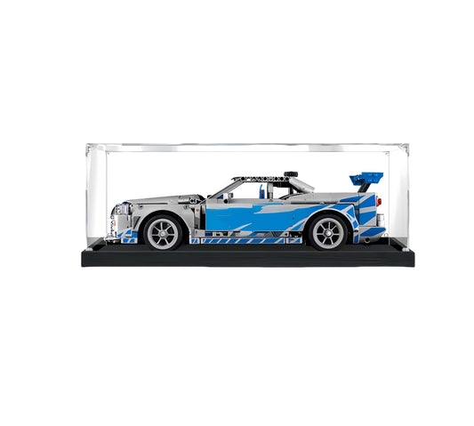 Acrylic Display Case for LEGO 2 Fast 2 Furious Nissan Skyline GT-R (R34) Car 42210