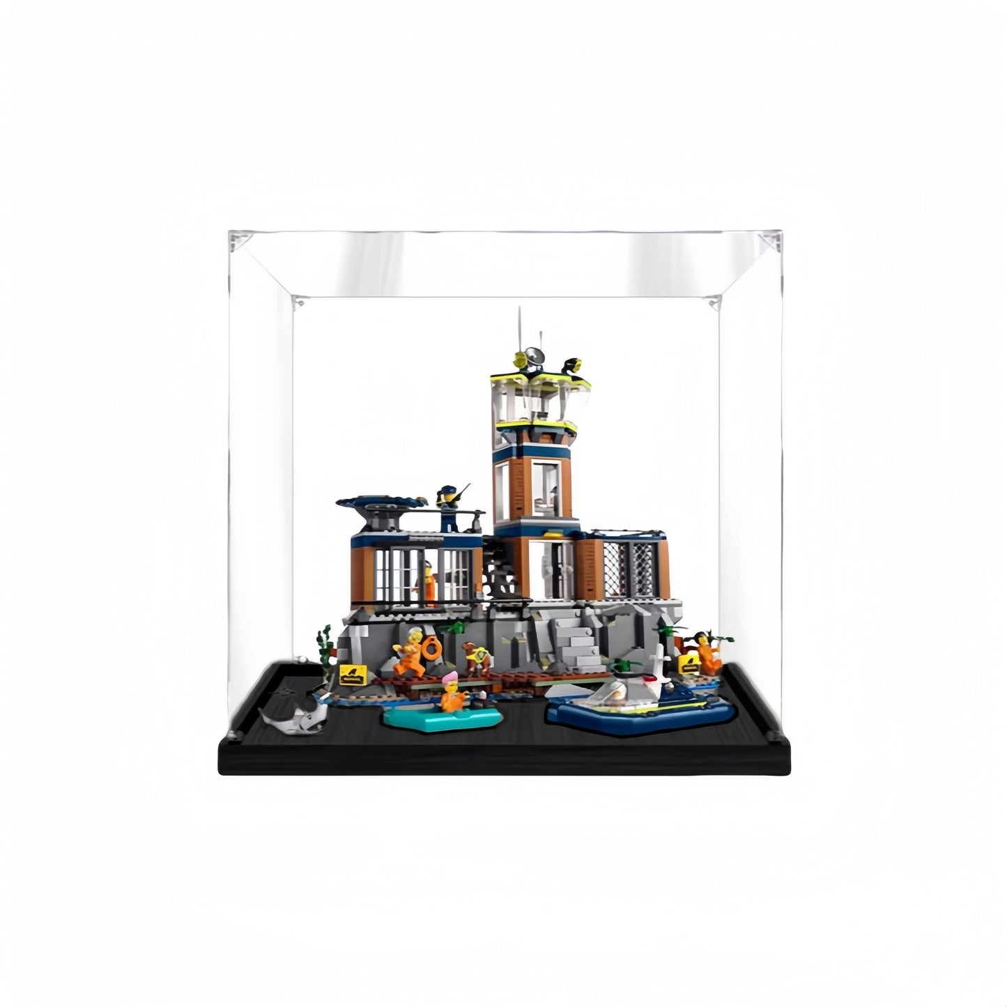 Premium Display Case for LEGO® Police Prison Island 60419