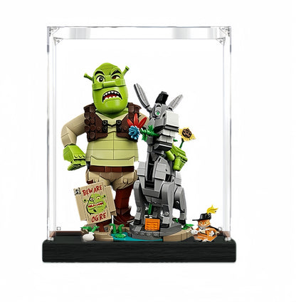 Acrylic Display Case for Lego Shrek, Donkey & Puss in Boots 72423