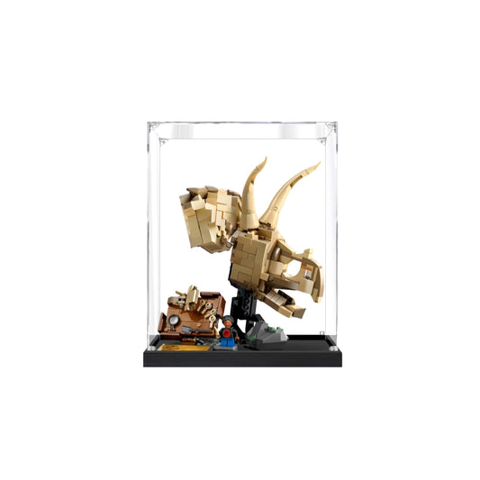 Acrylic Display Case for LEGO Dinosaur Fossils: Triceratops Skull 76969