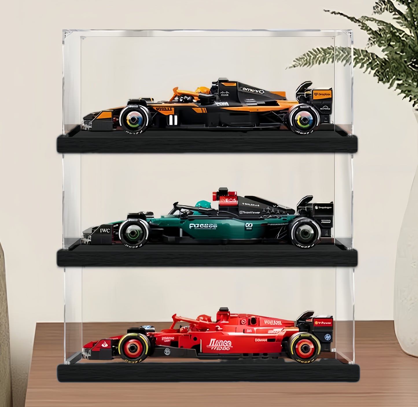 Acrylic Display Case for LEGO Speed Champions F1 Sets 77242, 77243, 77244, 77251