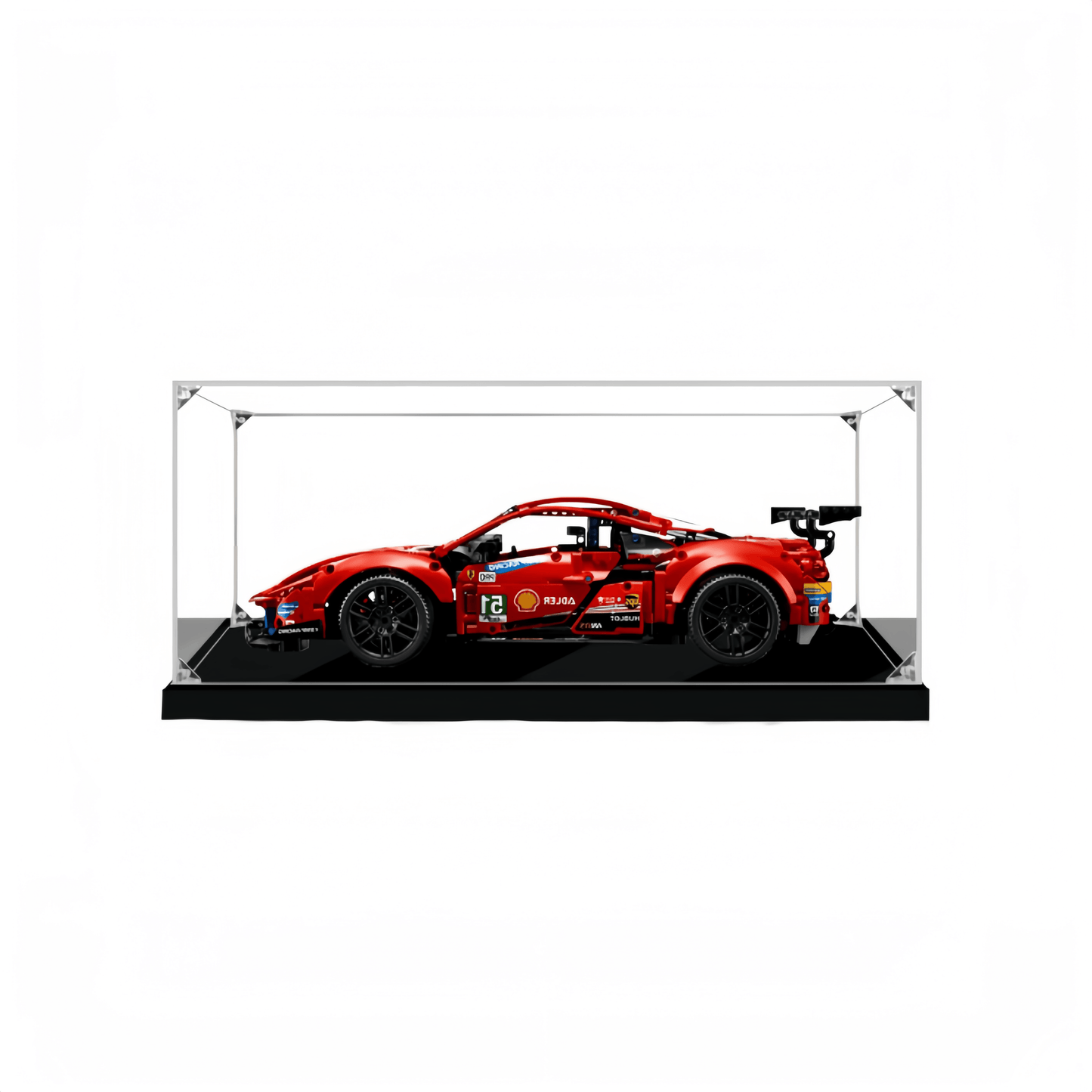 Acrylic Display Case for Lego Ferrari 488 GTE “AF Corse #51” 42125