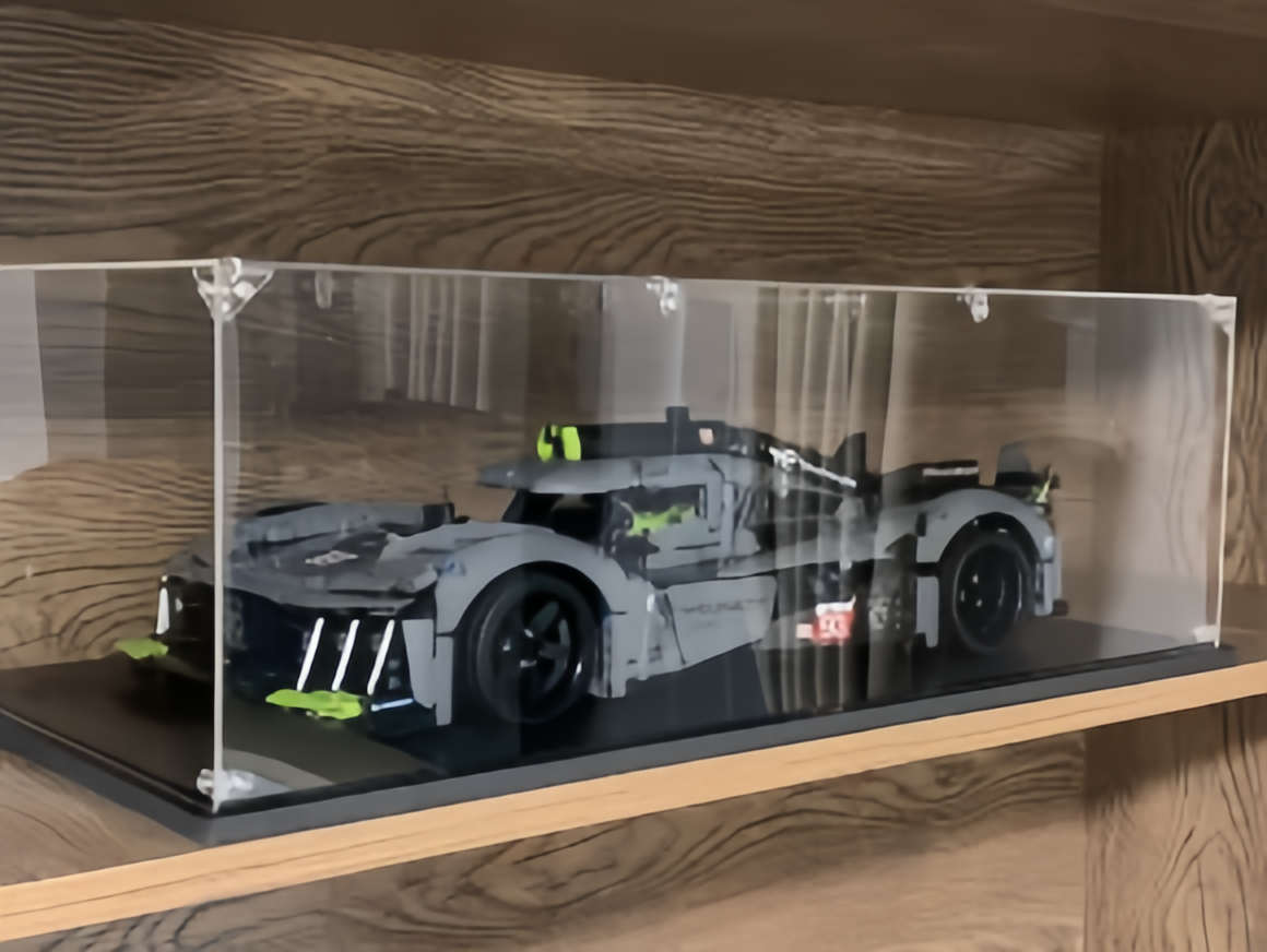 Acrylic Display Case for Lego PEUGEOT 9X8 24H Le Mans Hybrid Hypercar 42156